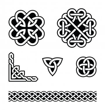Celtic Knot desenleri - vektör