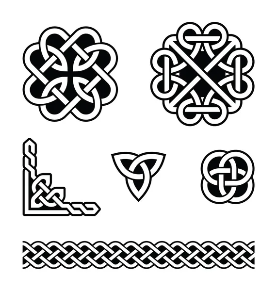 Celtic Knot desenleri - vektör — Stok Vektör