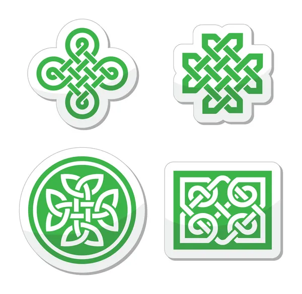 Celtic knots patterns - vector — Stock Vector