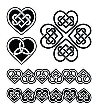 Celtic kalp knot - vektör simge seti