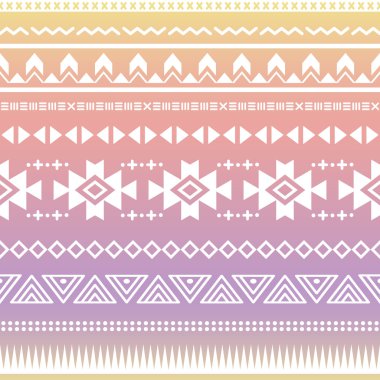 aşiret Aztek ombre seamless modeli