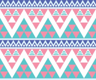 Tribal aztec colorful seamless pattern clipart
