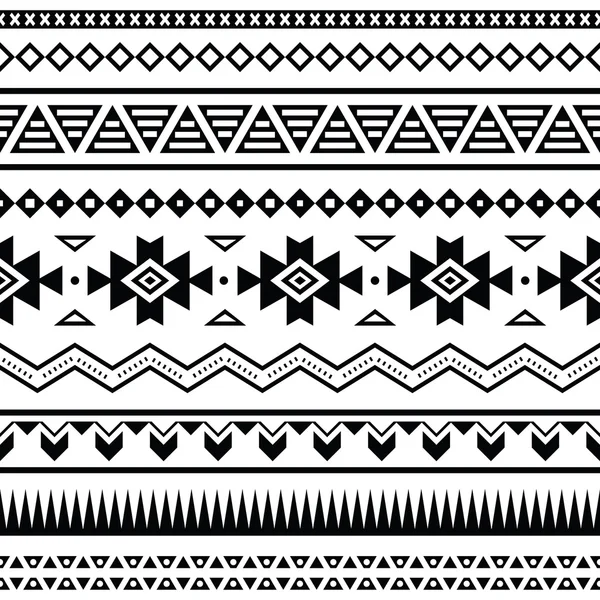 Aztec mexikanska seamless mönster — Stock vektor