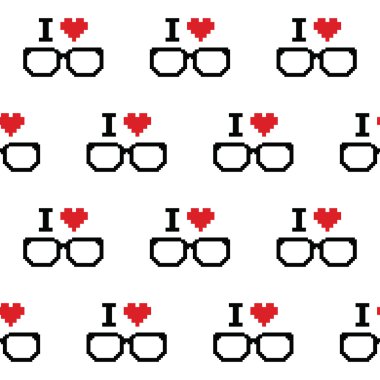 geeks, gözlük seamless modeli seviyorum.