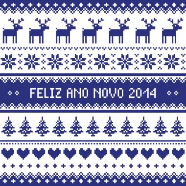 Feliz ano novo 2014 - protuguese sene desen