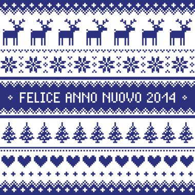 Felice anno nuovo 2014 - İtalyan sene desen