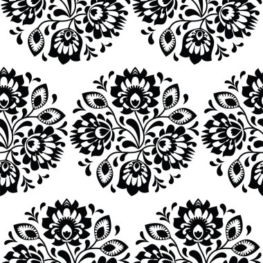 Dikişsiz geleneksel çiçek Lehçe desen - etnik köken