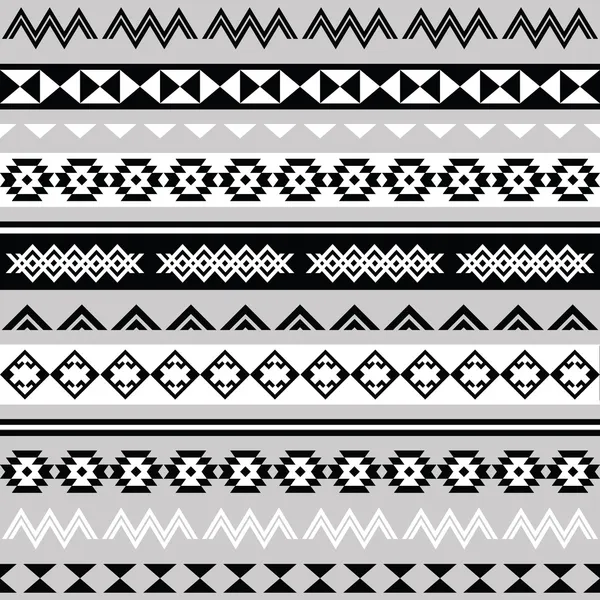 Tribal ethinc ztec motif sans couture — Image vectorielle