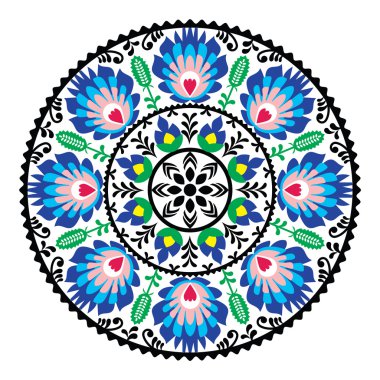 Lehçe geleneksel halk desen daire