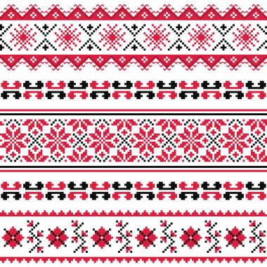 Ukrayna halk emboidery desen veya Yazdır