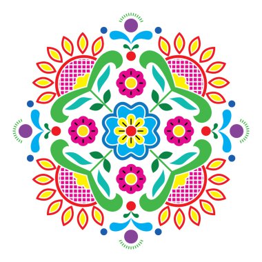 Norveç geleneksel halk sanatları bunad desen - rosemaling stil nakış
