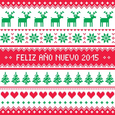 Feliz Ano Nuevo 2015 - İspanyol desen iyi seneler