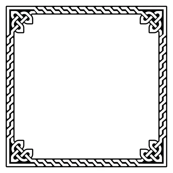 Кельтская рамка, рисунок границы - вектор — стоковый вектор