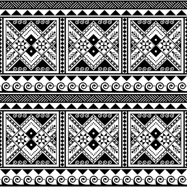 Ukrainian Easter Eggs Design Hutsul Pysanky Vector Seamless Pattern Slavic — Stock Vector