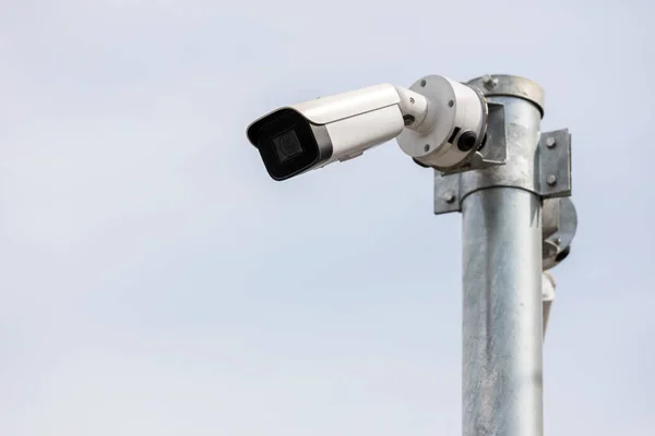 Sistema Videosorveglianza Cctv Sicurezza Online All Aperto Casa Uno Sfondo — Foto Stock