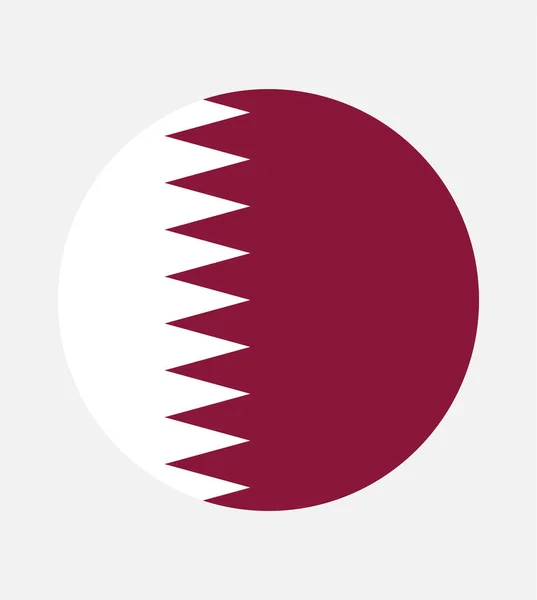 Государственный Флаг Катара Официальные Цвета Пропорции Правильно Государственный Флаг Катара — стоковый вектор