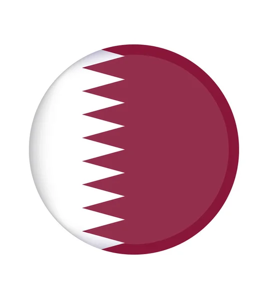 National Qatar Flag Official Colors Proportion Correctly National Qatar Flag — Stock Vector