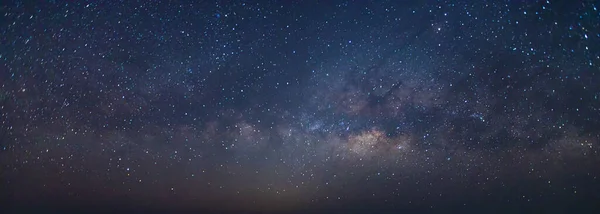 Panorama View Universe Space Milky Way Galaxy Stars Night Sky — 图库照片