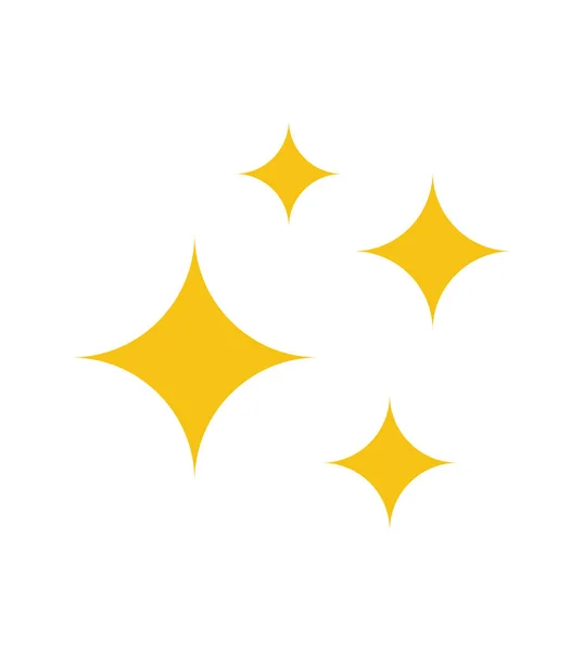 Clean Star Icon Shine Icon Clean Symbol — 图库矢量图片