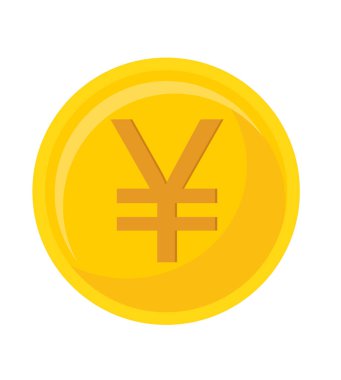 Yuan icon. Yen sign icon. Currency sign. Money symbol. Money Chinese yuan