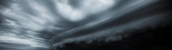 Tormenta Nublada Mar Antes Lluvia Las Tormentas Del Tornado Nublan — Foto de Stock