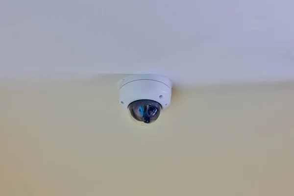 Online Security CCTV camera surveillance system indoor of house. Real time Modern CCTV camera on a pole. Equipment system service for safety life or asset.