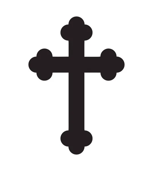 Konzept Kreuz Religion Symbol Christ Kreuz Symbol Ostersymbol — Stockvektor