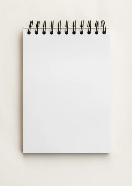 Blank Notebook isolated on the white background — Stock Photo, Image