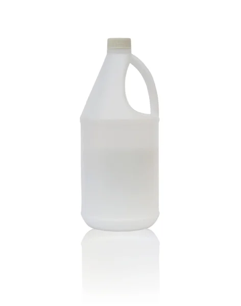 Clean blank white plastic bottle — Stock Photo, Image