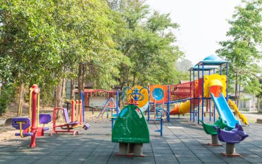 bir parkta renkli Bahçesi