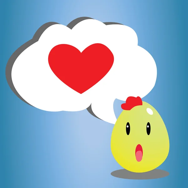 Easter Chicken egg cartoon illustration for your happy — 图库照片