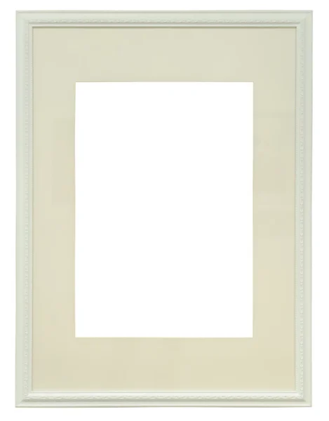 Holzrahmen für Malerei oder Bild auf weißem Hintergrund mit Kl — Stockfoto