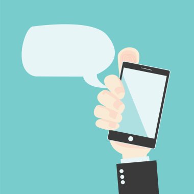 el işadamı ve smartphone