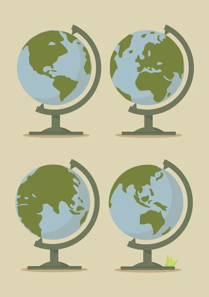 World Globe Maps — Stock Photo, Image