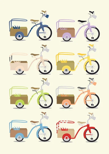 Set bicicletta vintage — Foto Stock