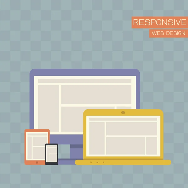 Responsive Webdesign — Stockfoto