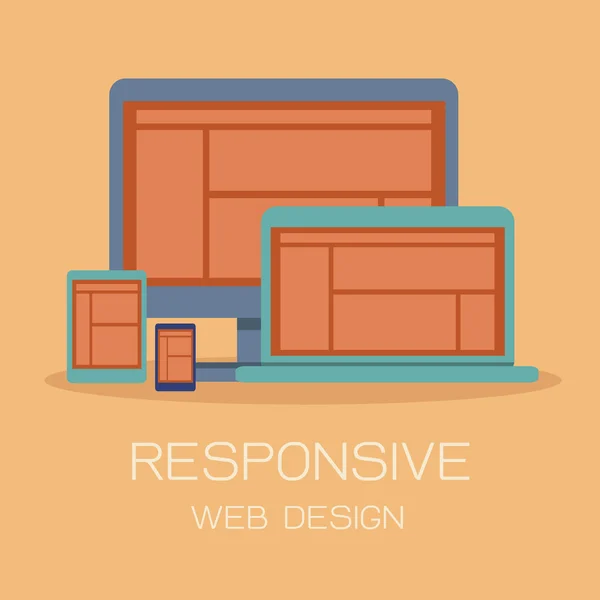 Responsive Webdesign — Stockfoto