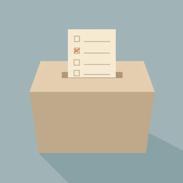 Votação na urna — Fotografia de Stock