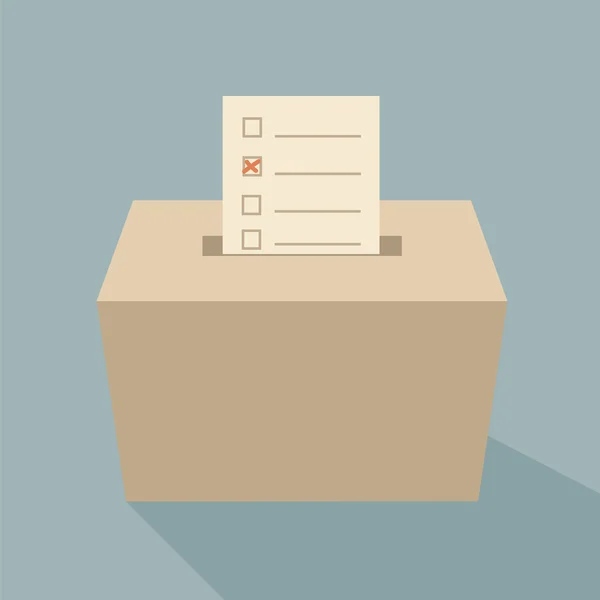 Oy sandığı oy — Stok fotoğraf
