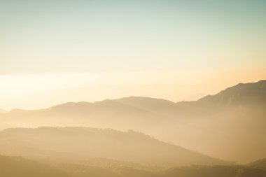 dağ ve katman Sepya, vintage kavramı