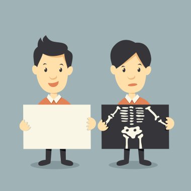 Kağıt ve x ray bones denetleyin