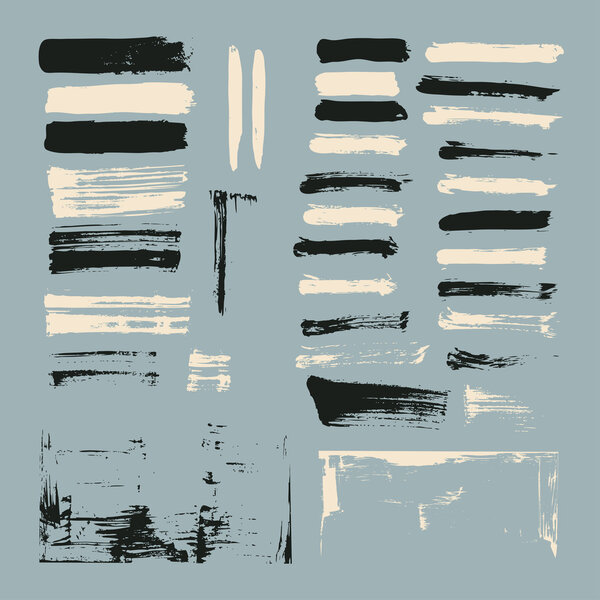 набор мазков кистью
