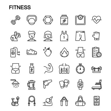 Spor salonu ve spor salonu ikonu