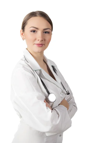 Självsäker kvinna läkare — Stockfoto