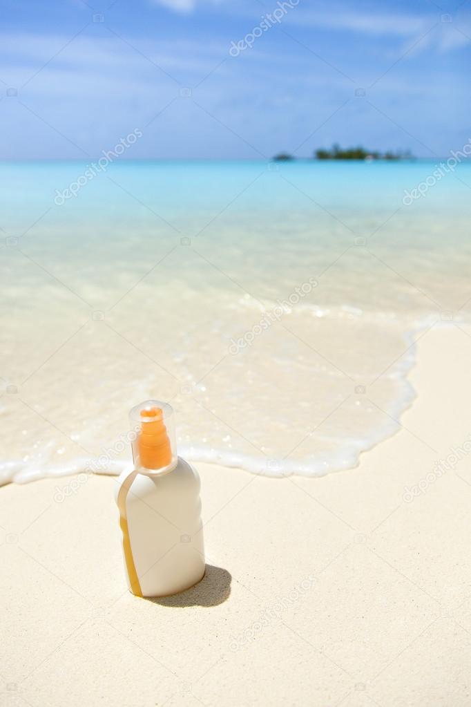 sea, beach, sun cream
