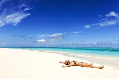 bir tropik ada cenneti tatil