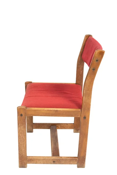 1970年代から1980年代のポーランドの赤の元の椅子、サイドビュー. — ストック写真