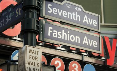 7th Avenue Sign, New York clipart