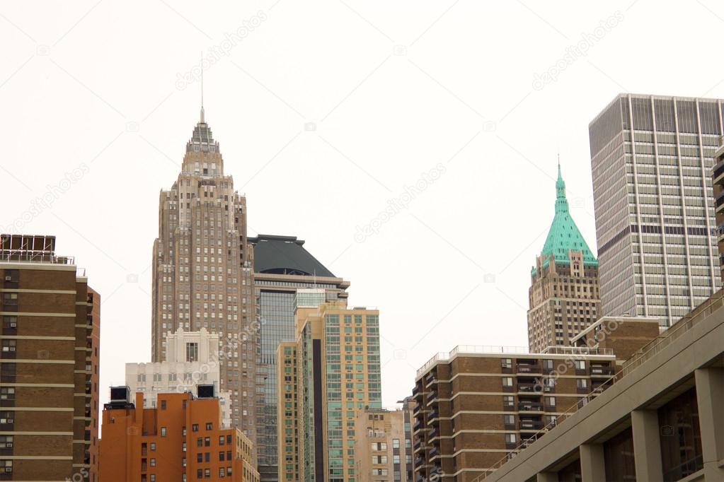 Wall Street buildings, New York