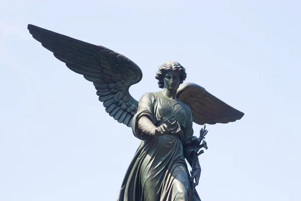 Bethesda Fountain Angel, Central Park, Nueva York — Foto de Stock